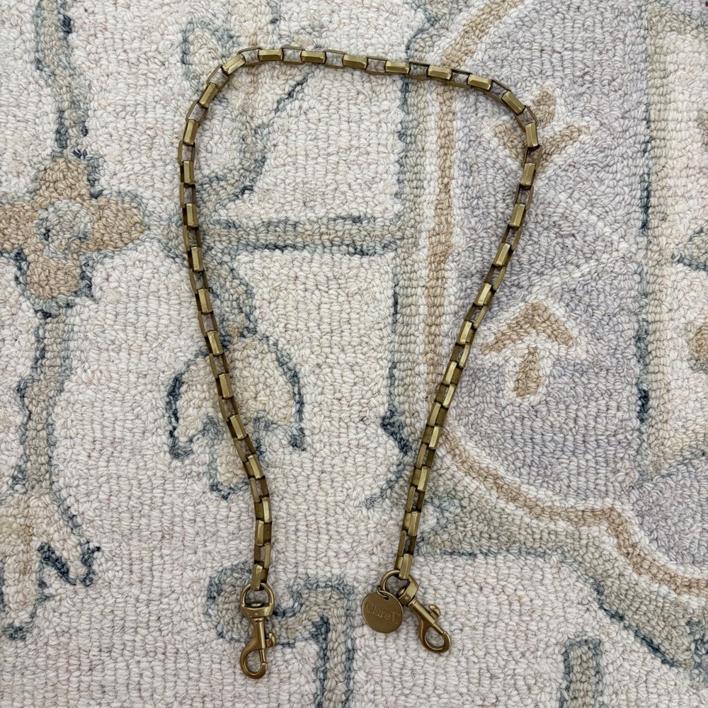 Clare V Box Chain Shoulder Strap NEW - Picture 3 of 4